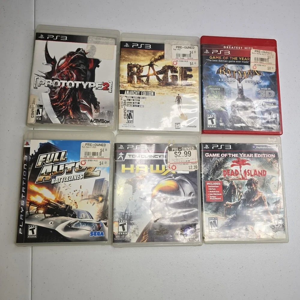 PS 3 Games: HAWX 2, Dead Island,‎ Full Auto 2, Batman, Prototype 2 & Rage -1521